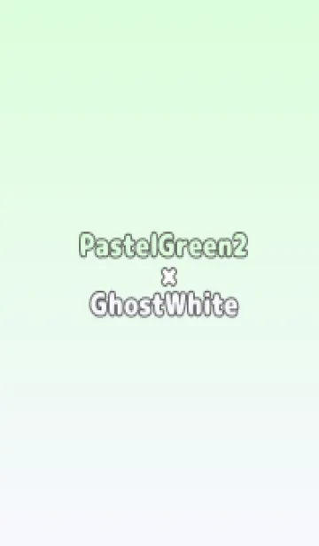 [LINE着せ替え] パステルグリーン2★ゴーストスモーク.TKCの画像1