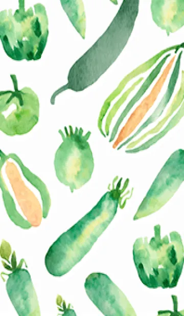 [LINE着せ替え] 【シンプル】お野菜の着せかえ#170の画像1