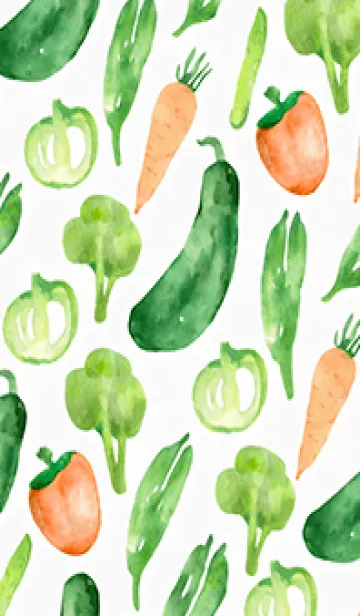 [LINE着せ替え] 【シンプル】お野菜の着せかえ#172の画像1