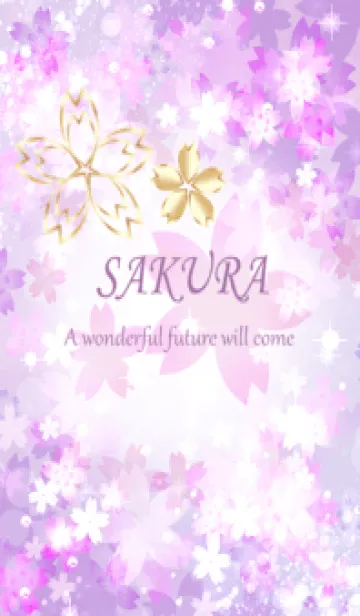 [LINE着せ替え] 幸運が次々と訪れる桜の開運パワー・7の画像1