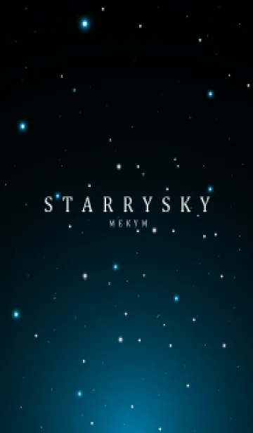 [LINE着せ替え] BLACK - STARRY SKY STAR 8の画像1