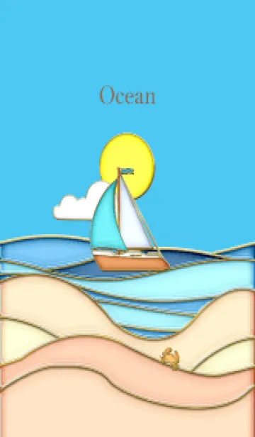 [LINE着せ替え] Enamel Pin ocean 100の画像1