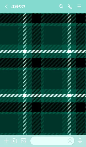 [LINE着せ替え] チェック ハート /7の画像2