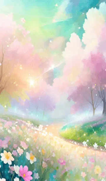 [LINE着せ替え] 優美な春の風景の着せかえ(Spring-101)の画像1