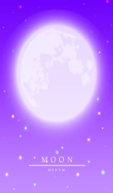 [LINE着せ替え] MOON-PURPLE.MEKYM 25の画像1