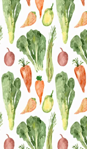 [LINE着せ替え] 【シンプル】お野菜の着せかえ#176の画像1