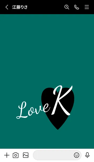 [LINE着せ替え] ラブ イニシャル ”K” 8の画像2