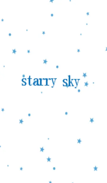 [LINE着せ替え] starry sky_blueの画像1