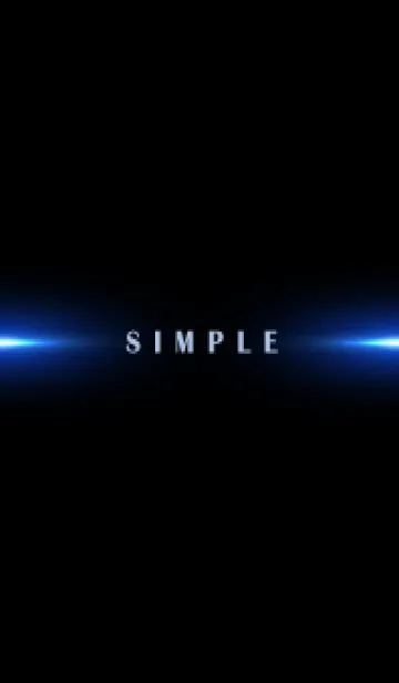 [LINE着せ替え] SIMPLE BLUE LIGHT-BLACK 14の画像1