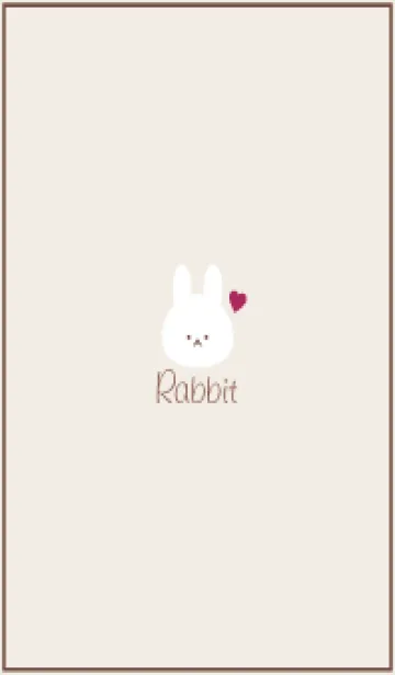 [LINE着せ替え] Rabbit-Dusky.Beige 36の画像1