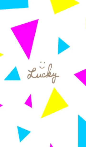 [LINE着せ替え] 3色三角4の画像1