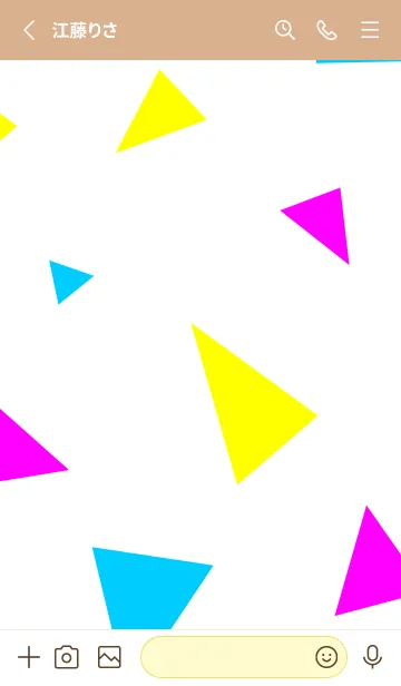 [LINE着せ替え] 3色三角4の画像2