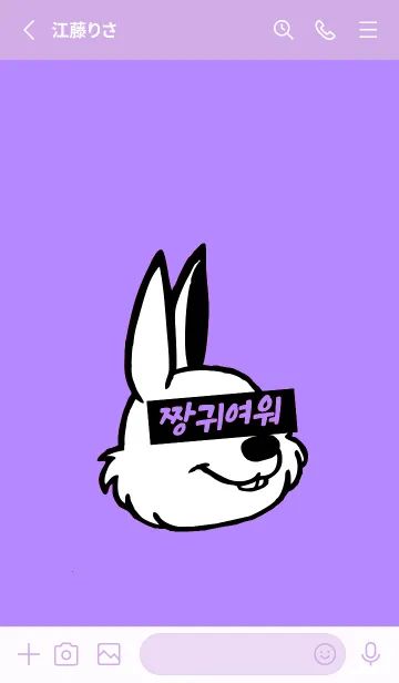 [LINE着せ替え] KOREA RABBIT THEME 149の画像2