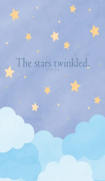 [LINE着せ替え] The stars twinkled - BLUE 23の画像1