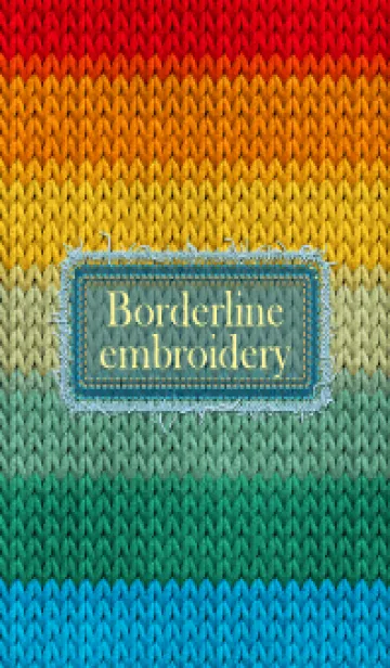 [LINE着せ替え] Borderline embroidery 96の画像1