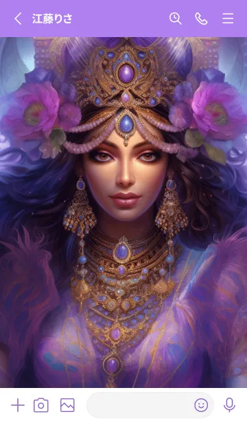 [LINE着せ替え] 天秤座の守護女神☆ラクシュミの画像2