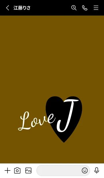 [LINE着せ替え] ラブ イニシャル ”J” 4の画像2