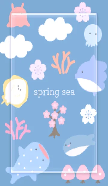 青紫 魚のお花見12_1の着せ替えメイン画像