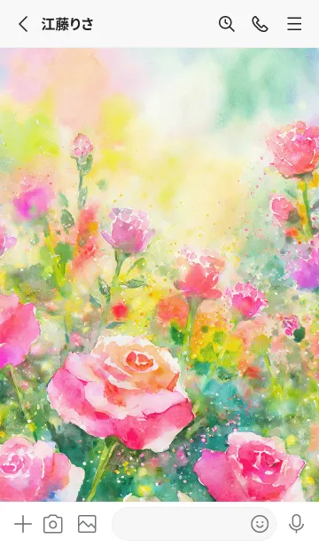 [LINE着せ替え] 薔薇(バラ)の花の着せかえ(R3386)の画像2