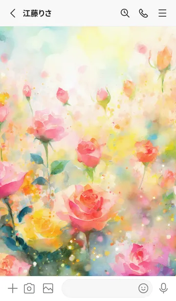 [LINE着せ替え] 薔薇(バラ)の花の着せかえ(R3382)の画像2