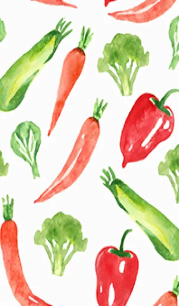 [LINE着せ替え] 【シンプル】お野菜の着せかえ#187の画像1