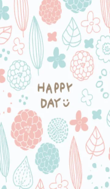 [LINE着せ替え] かわいい葉と花30の画像1