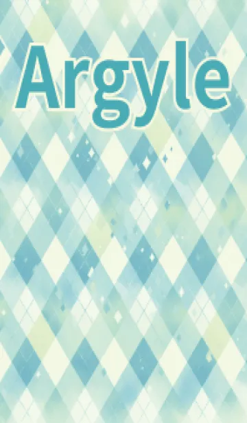 [LINE着せ替え] Blue-green argyleの画像1