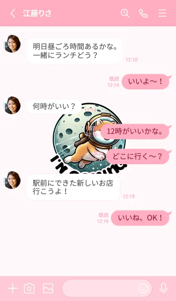 [LINE着せ替え] Shiba Inu loves exploringの画像3