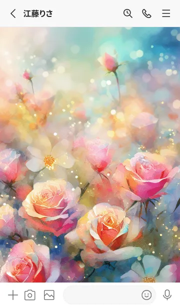 [LINE着せ替え] 薔薇(バラ)の花の着せかえ(R3395)の画像2