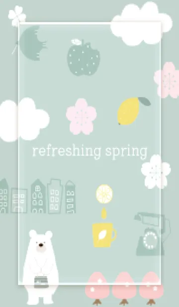 [LINE着せ替え] brown refreshing spring03_1の画像1