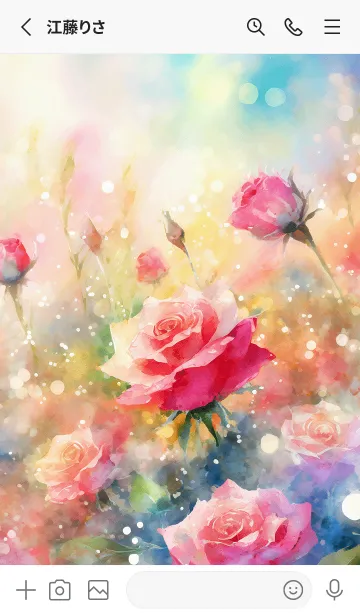 [LINE着せ替え] 薔薇(バラ)の花の着せかえ(R3396)の画像2