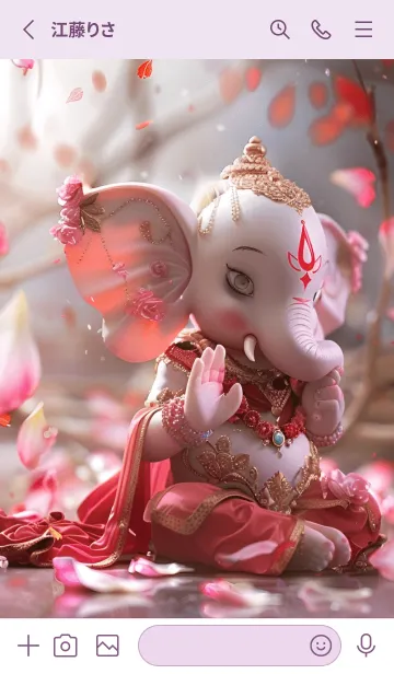 [LINE着せ替え] Cute Ganesha:Rich,pay off debt,rich.(JP)の画像2