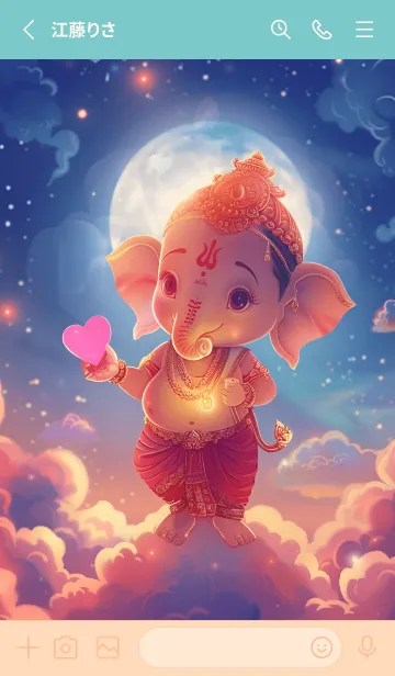 [LINE着せ替え] Ganesha: Win the lottery, get rich！(JP)の画像2