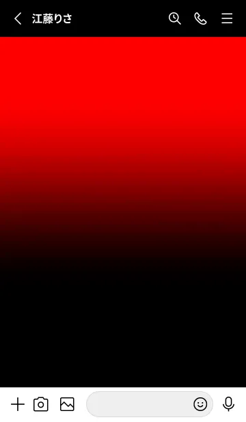 [LINE着せ替え] Black & Neon Red Theme V.7 (JP)の画像2