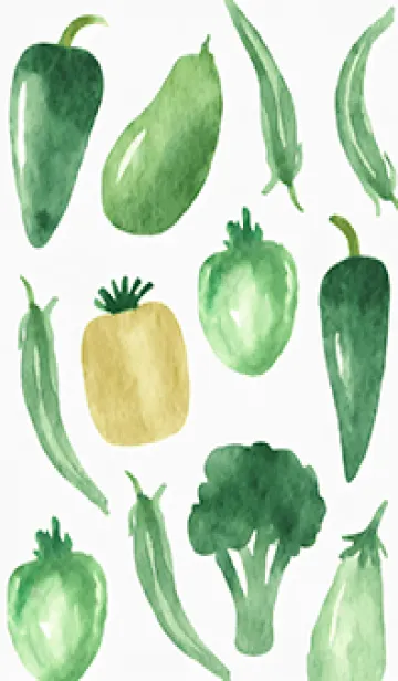 [LINE着せ替え] 【シンプル】お野菜の着せかえ#181の画像1