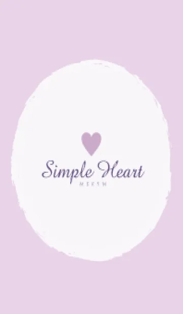 [LINE着せ替え] Simple Heart Dusky Purple-NATURAL 12の画像1