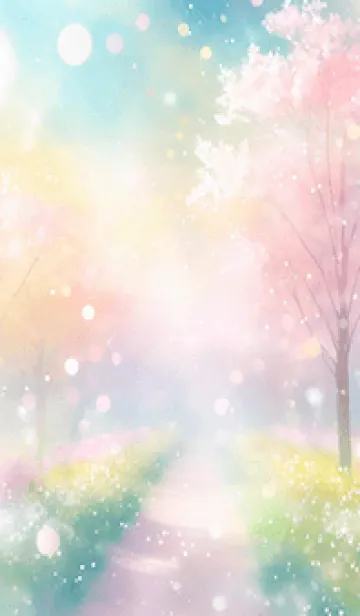 [LINE着せ替え] 優美な春の風景の着せかえ(Spring-113)の画像1