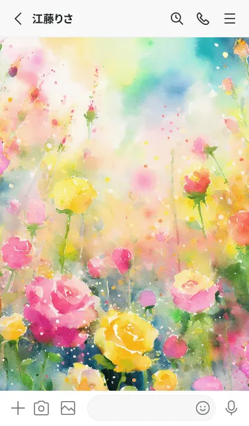 [LINE着せ替え] 薔薇(バラ)の花の着せかえ(R3400)の画像2