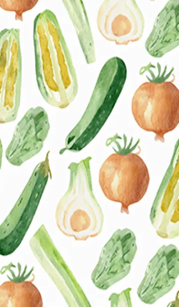 【シンプル】お野菜の着せかえ#190の着せ替えメイン画像