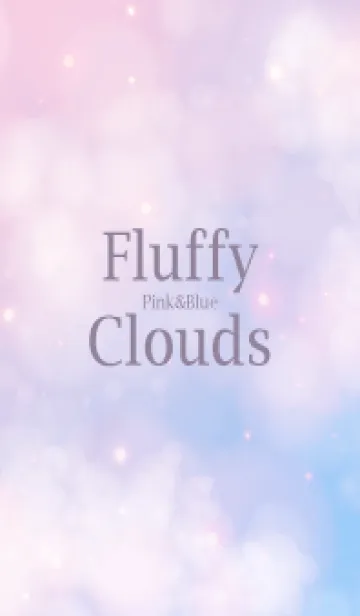 [LINE着せ替え] Fluffy-Clouds Pink&Blue 10の画像1