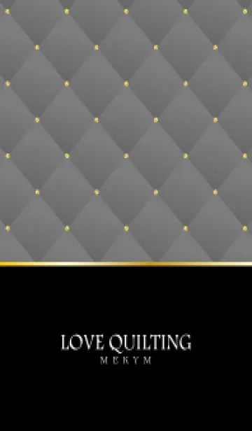 [LINE着せ替え] LOVE QUILTING -chic light gray-の画像1