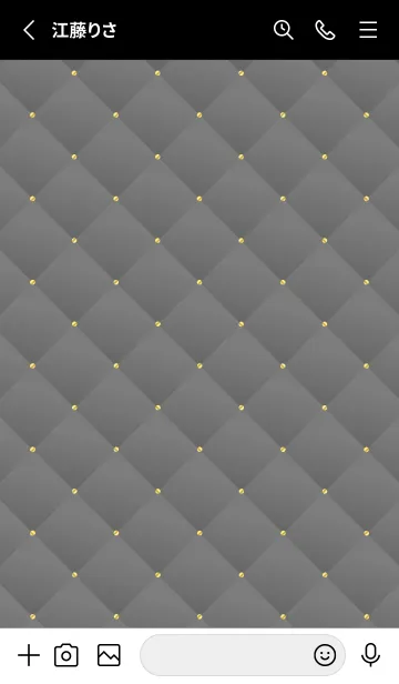 [LINE着せ替え] LOVE QUILTING -chic light gray-の画像2