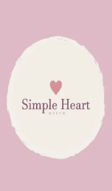 Simple Heart Dusky Pink-NATURAL 12の着せ替えメイン画像