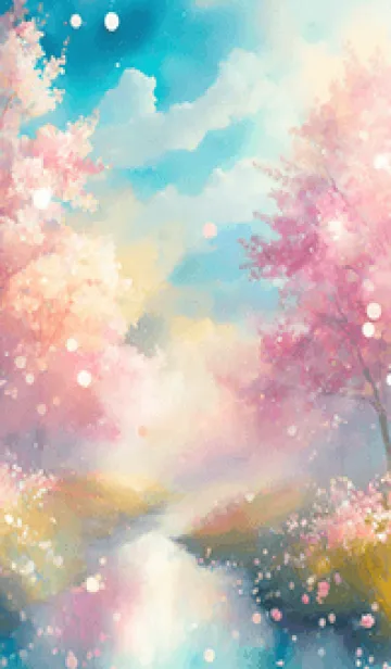 [LINE着せ替え] 優美な春の風景の着せかえ(Spring-123)の画像1