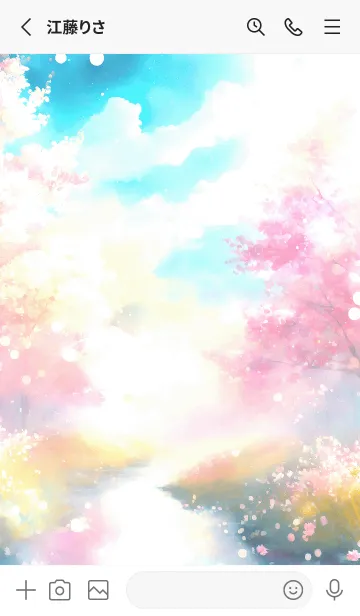 [LINE着せ替え] 優美な春の風景の着せかえ(Spring-123)の画像2