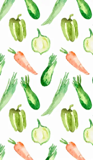 [LINE着せ替え] 【シンプル】お野菜の着せかえ#199の画像1