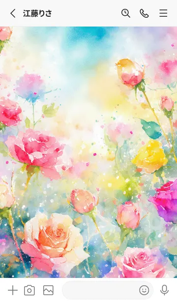 [LINE着せ替え] 薔薇(バラ)の花の着せかえ(R3412)の画像2