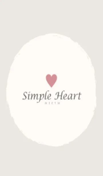 [LINE着せ替え] Simple Heart Dusky Beige-NATURAL 12の画像1