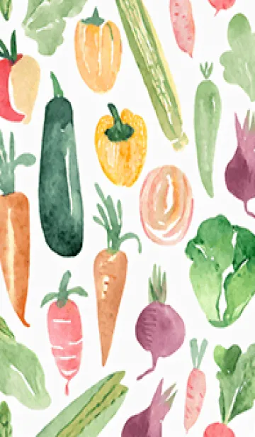 [LINE着せ替え] 【シンプル】お野菜の着せかえ#203の画像1