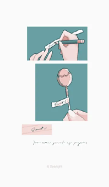 [LINE着せ替え] 日系 - 愛する｜紙片明色版_rmkの画像1